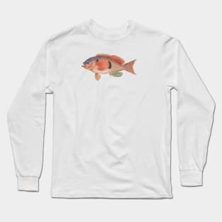 Sea perch, by Frank Edward Clarke Long Sleeve T-Shirt